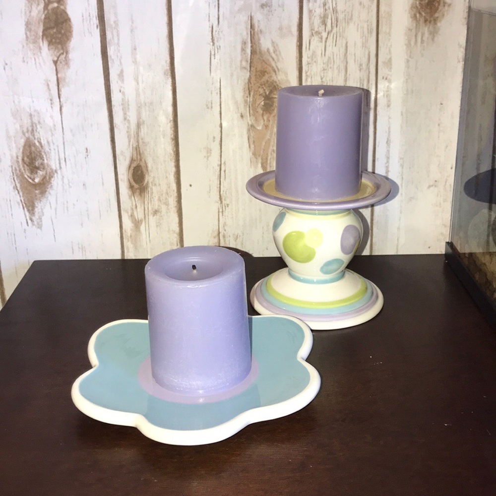 Party Lite candle holder set retired collection